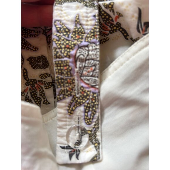 House Of Harlow 1960 Women's XS Floral Ruched Top 100% Cotton boho halter top - Picture 9 of 9